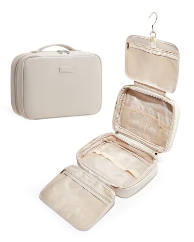 Toiletry Bag with Hanging Hook (A-Beige)