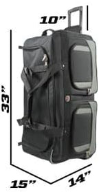 33" Rolling Duffle Bag with Wheels and Handle - Image 7