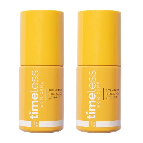 Timeless 20% Vitamin C + E Ferulic Acid Serum (1 Fl Oz (Pack of 2))