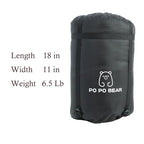 Zero Degree Sleeping Bag for Adults 100% Cotton Flannel Tall and Big (0F-84" x 40" Left Zip / Black)