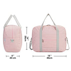 For Spirit Airlines Personal Item Bag 18x14x8 Foldable Travel Duffel Bag Tote Duffle Carry on Luggage for Women and Men 30L (Pink / 30L)