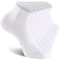 Ankle Compression Running Athletic Socks for Men Women (Small-Medium / White (5 Pairs))