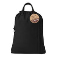 LFH Home Large Premium 1pack Cotton Rich Canvas Laundry Bag with Drawstring and Handles Heavy Duty (24”x36” / Black)