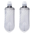 Water Bottles TPU Soft Flasks Collapsible Running Flasks for Hydration Pack Backpack Hiking Cycling (Grey 170ml/5.75oz - Pack of 2 (For gel only))