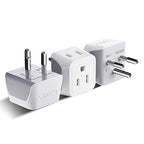 Thailand Travel Adapter with Dual Usa Input (White)