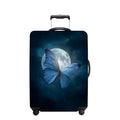 Blue Butterfly Luggage Cover Washable Suitcase Protector Anti (Blue butterfly / L(28-30inch suitcase))