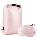 Compression Travel Laundry Bag for Dirty Clothes (Pink / Large)