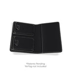 Passport Wallet with Holder for AirTag (Onyx)