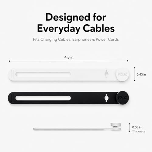 Silicone Cable Ties 10 Pack (White)