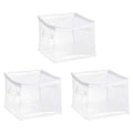 Clear Zippered Storage Bags for Closet Organization (3-Pack)