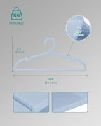 30 Pack Clothes Hangers (Light Blue)
