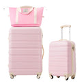 Luggage sets of 2 Piece (Luggage Set With Bags / Light Pink(20+28+bag))