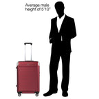Platinum Elite Hardside Expandable Checked Luggage (Checked- Medium 25-Inch / Daring Red)