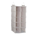 10 Pocket Hanging Shoe Organizer (Silver)