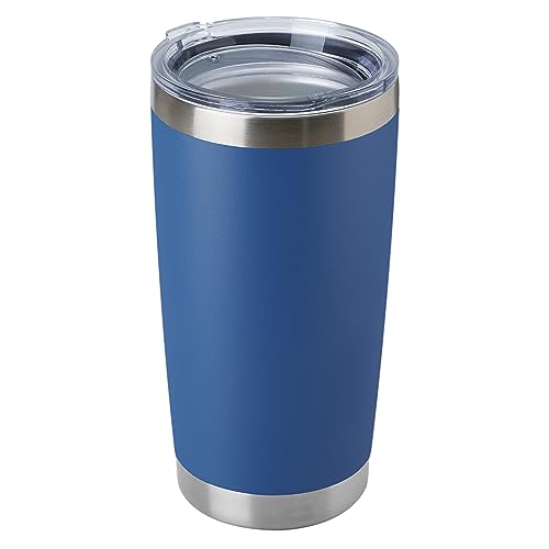 20oz Stainless Steel Tumbler Bulk with Lid (1 Count (Pack of 1) / Dark Blue)