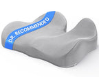 Memory Foam Seat Cushion (Grey / 15.75×18.50×1.97 / 4.13 inch)