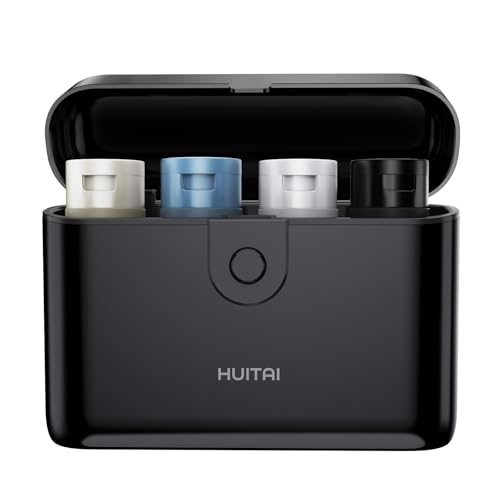 Travel Bottles TSA 4x2oz With Case Leak (Black)