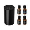 AN8 Waterless Essential Oil Diffuser Starter Kit (Ablack)