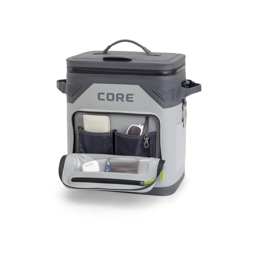 Magnetic Leak Proof 36 Can Soft Cooler with Waterproof Zipper (Shadow Gray / 36 Can)