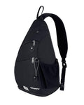Large Sling Bag Crossbody Backpack Chest Pack for Men Women (Large / Black)