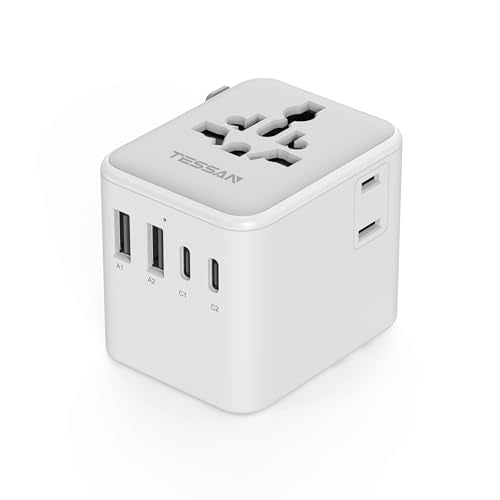 Universal Travel Adapter (Grey&White-20W)