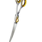 Gold Touch Pet Grooming Shear (Curved Scissors - Blunt Tip / 8.5 inches)