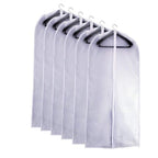 Garment Bags for Hanging Clothes 24" x 40"Coat Covers for Closet Foldable Washable Dress Bags for Hanging Clothes for Long Dress Dance Costumes Suits Gowns Coats (White / 24''X40'')