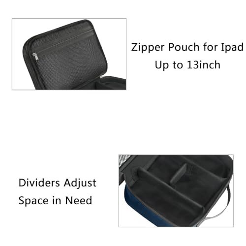 Electronic Travel Organizer Case (Navy Blue / Medium)