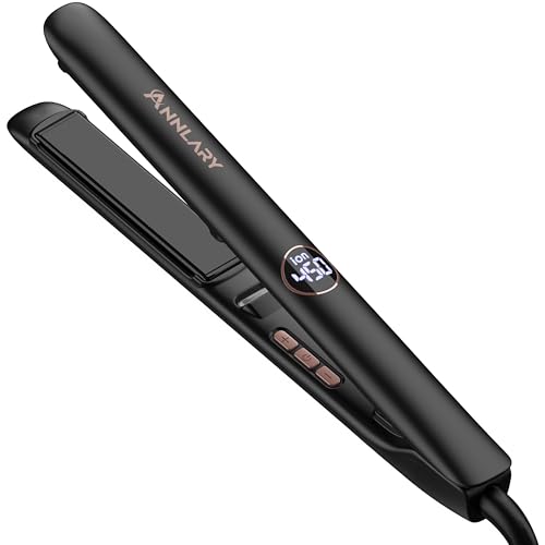 1 Inch Hair Straightener Flat Iron (1 Inch [Width Only] / Black)