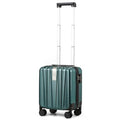 14 Inch Underseat Carry On Luggage with Wheels Hard Shell Suitcases Lightweight Small Luggage for Weekender Mini Suitcase Carry On Bag Travel Luggage for Travel Rolling Suitcase (14 Inch / Blackish Green)