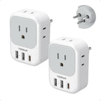 Israel Adapter Plug (White grey-Type H)