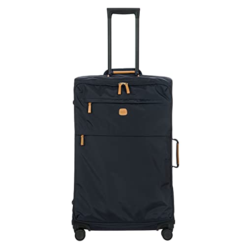 X Bag Large Spinner with Frame (Navy / Checked-Large)