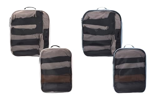 Packing Cube Family Set (Medium-Large / Family Set / POND GRAY/WHITE)