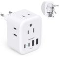 European Travel Plug Adapter (Type C - Most of Europe(Foldable))