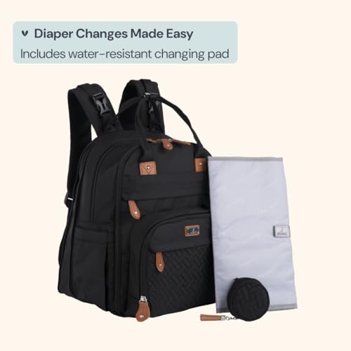 Extra Large Diaper Bag Backpack (XL / Black)