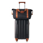 3 Piece 20" Hardshell Carry (Black Brown / 3-Piece Set (20 Inch with Accessories))