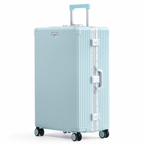 Zipperless Check in Suitcase (Powder Blue)