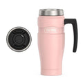 Stainless King Travel Mug with Handle (Matte Pink / 16 Ounces / Handle)