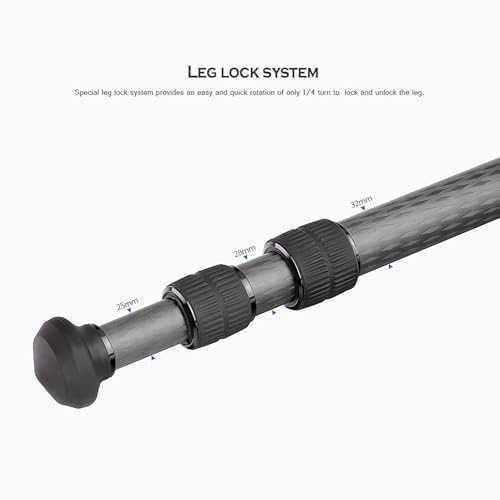 LS X Ranger Carbon Fiber Tripod (Black)