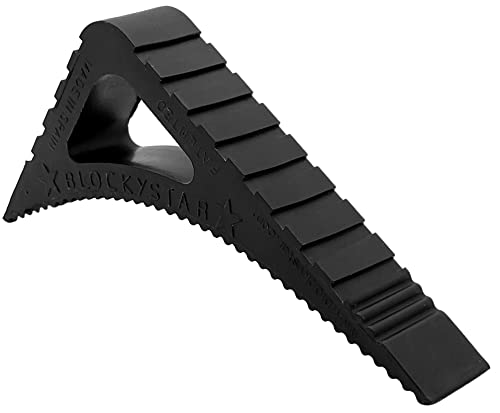 Rubber Door Stopper & Window Wedge (Black)
