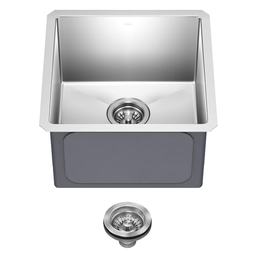 Stainless Steel 17 in 16 Gauge Undermount Kitchen Sink KHU101 (17 Inch)