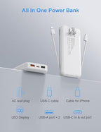 Portable Charger Power Bank 10000mAh PD20W w
