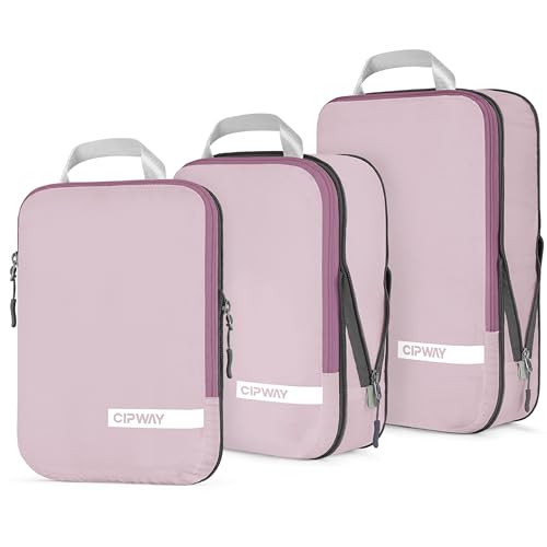 Compression Packing Cubes for Travel (Mauve Pink / 3PCS)