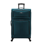 Anzio Softside Expandable Luggage with Spinner Wheels (Teal / 30-Inch Large)