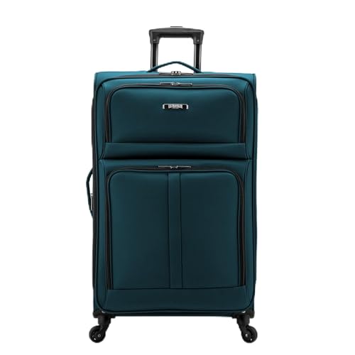 Anzio Softside Expandable Luggage with Spinner Wheels (Teal / 30-Inch Large)