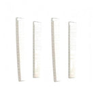 4Pcs White Professional Hair Cutting Combs Set