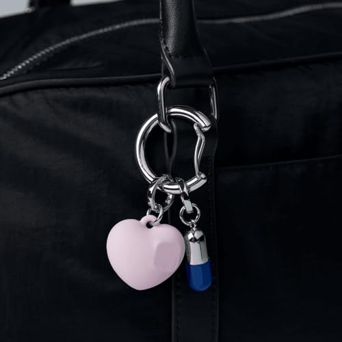 Charm Keychain Bag Carabiner (Shiny Silver)