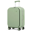 Luggage Suitcase with Spinner Wheels (Avocado Green / 24-inch)