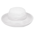 Wallaroo Women’s Casual Traveler Sun Hat (Medium / Microfiber White)