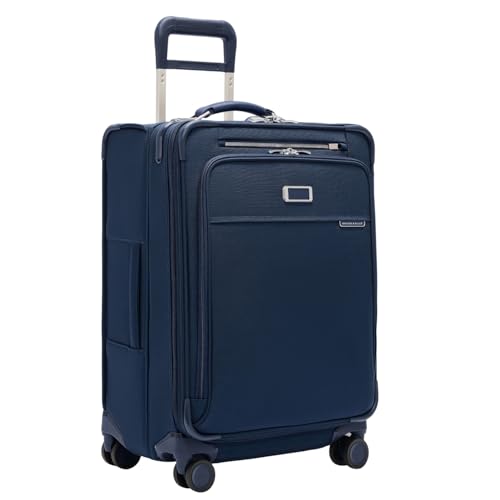 Baseline Compact Checked 24 Inch Softside Luggage (Navy / 24" Checked)